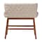 Baxton Studio Gradisca Modern Light Beige Fabric Button-tufted Upholstered Bar Bench Banquette 122-6754 - alternate 6